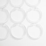 12 argollas para cortina de baño