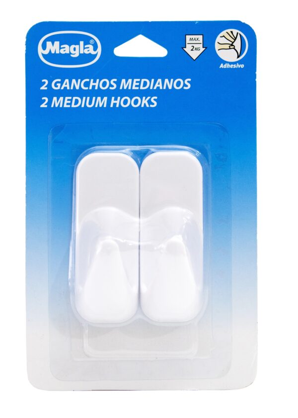 2 Ganchos medianos
